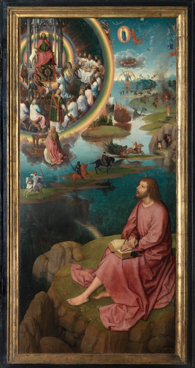 Painel direito do Tríptico de São João Baptista e São João Evangelista de Hans Memling