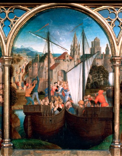 Santuário de Santa Úrsula, Chegada em Basileia, 1489 de Hans Memling