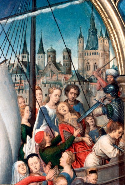Santuário de Santa Úrsula, Martírio, Detalhe, 1489 de Hans Memling