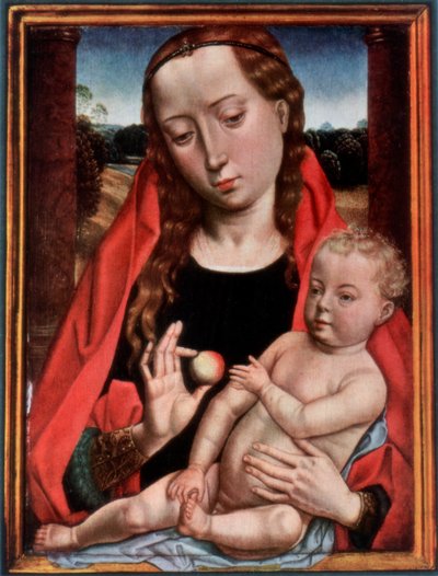 A Madonna e a Criança, 1927 de Hans Memling