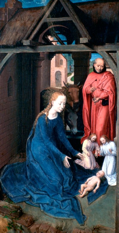 Tríptico de Jan Florain, Detalhe, 1479 de Hans Memling