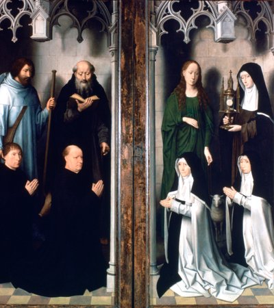 Tríptico de São João Batista e São João Evangelista, 1479 de Hans Memling