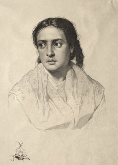 Cabeça de uma menina de Hans Meyer