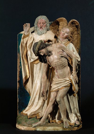 A Santíssima Trindade (pedra calcária policromada) de Hans Multscher