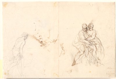 Estudo de várias figuras de Hans Rottenhammer