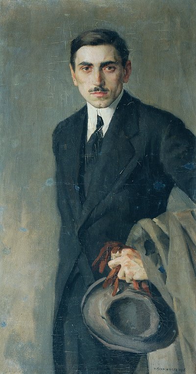 O pintor Fritz Zerritsch de Hans Schachinger