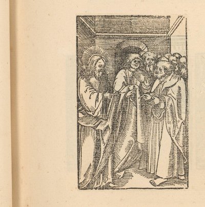 Cristo com um grupo de homens de Hans Schäufelein (possibly)