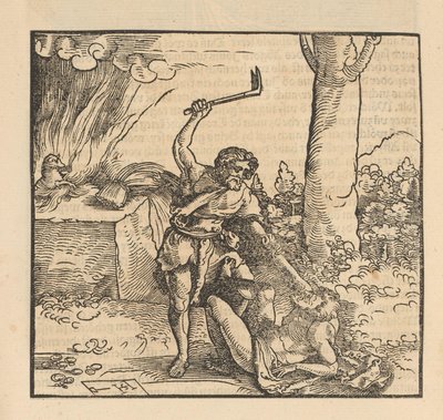 Caim mata Abel de Hans Schäufelein (possibly)