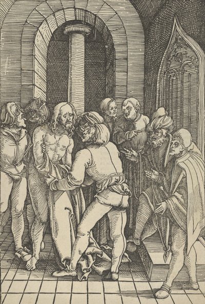Cristo Despojado, do Espelho da Paixão de Nosso Senhor Jesus Cristo, 1507 de Hans Schäufelein the Elder