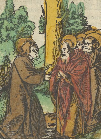 Cristo Ensinando os Discípulos, 1, de Das Plenarium, 1517. de Hans Schäufelein the Elder