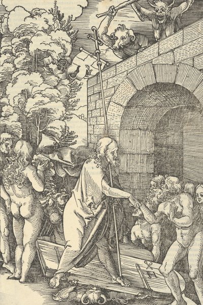 Cristo no Limbo, do Espelho da Paixão de Nosso Senhor Jesus Cristo, 1507 de Hans Schäufelein the Elder