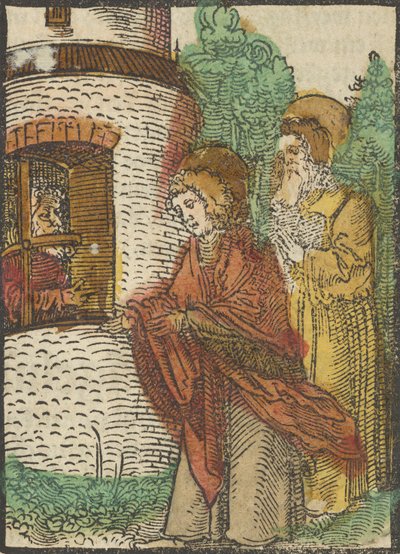 St João na Prisão, de Das Plenário, 1517 de Hans Schäufelein the Elder