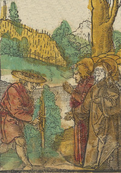 A Parábola dos Trabalhadores da Vinha, de Das Plenarium, 1517. de Hans Schäufelein the Elder