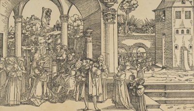 A história de Ester. de Hans Schäufelein the Elder