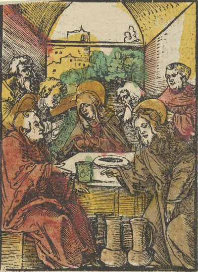 As Bodas de Caná, de Das Plenarium, 1517. de Hans Schäufelein the Elder