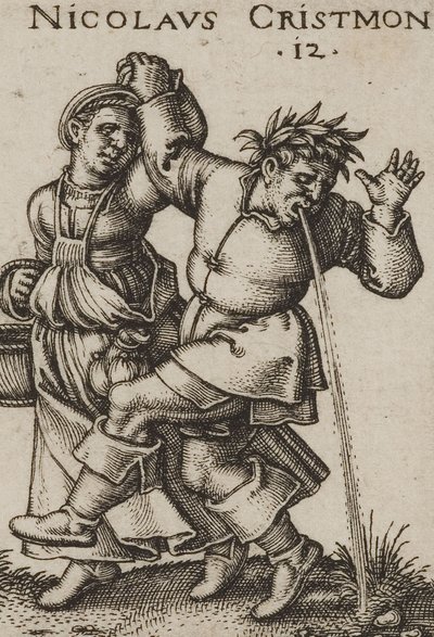 Beham A festa dos camponeses 1546 bl 06 pormenor de Hans Sebald Beham