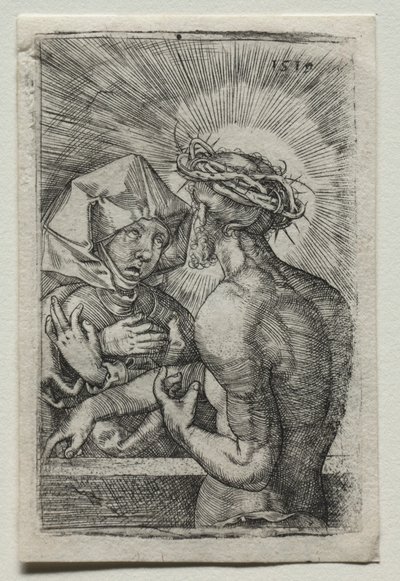 Cristo e a Virgem, 1519. de Hans Sebald Beham