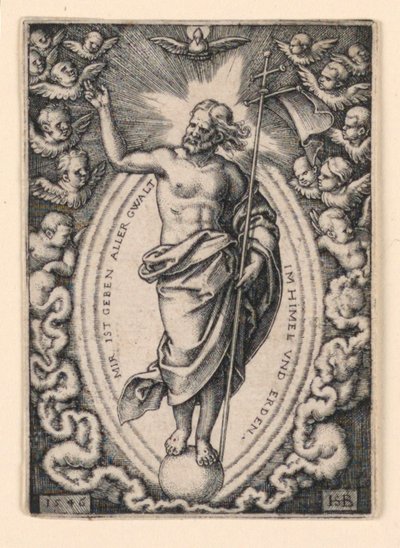 Cristo no globo de Hans Sebald Beham