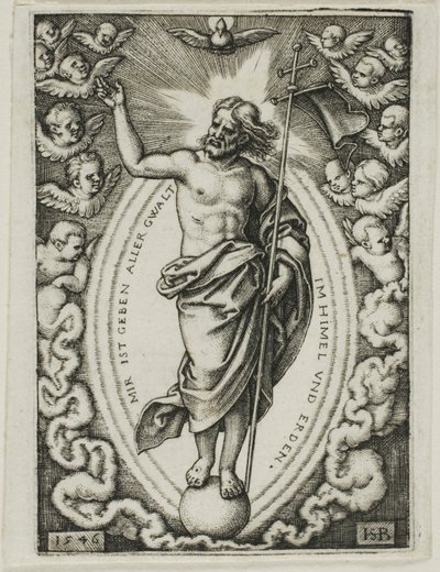 Cristo no globo de Hans Sebald Beham