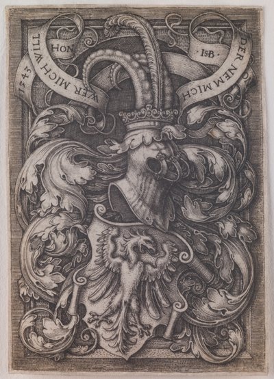 Brasão de armas com uma águia de Hans Sebald Beham