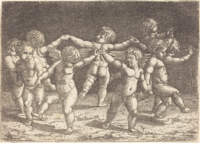 Dança dos Deuses do Amor de Hans Sebald Beham