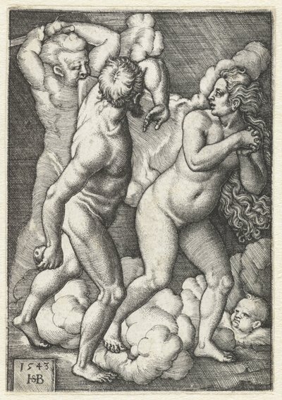 Expulsão do Paraíso de Hans Sebald Beham