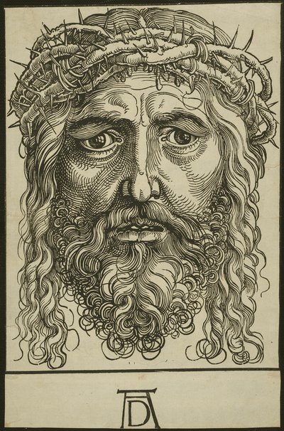 Cabeça de Cristo coroada de espinhos de Hans Sebald Beham