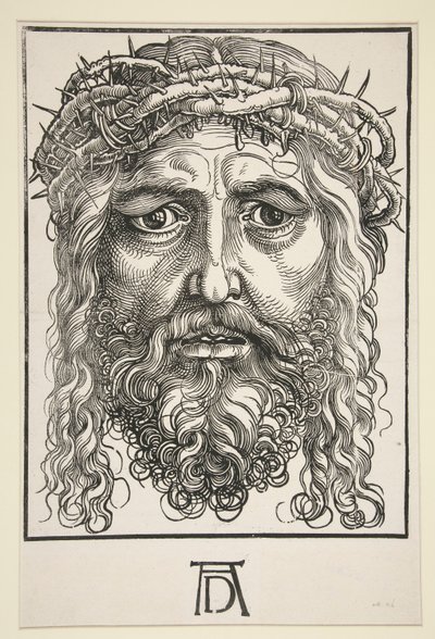 Cabeça de Cristo coroada de espinhos de Hans Sebald Beham