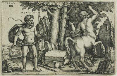Hércules e Nessus de Hans Sebald Beham