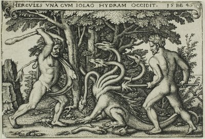 Hércules e a Hidra, de Os Trabalhos de Hércules de Hans Sebald Beham