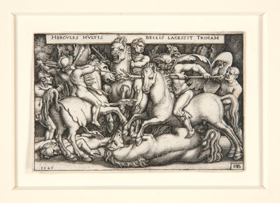 Hércules derrotando os Trojans de Hans Sebald Beham