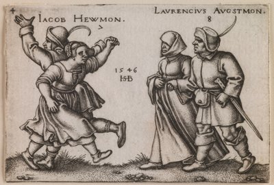 "julho e agosto" da série "A Festa dos Camponeses ou Os Doze Meses" de Hans Sebald Beham
