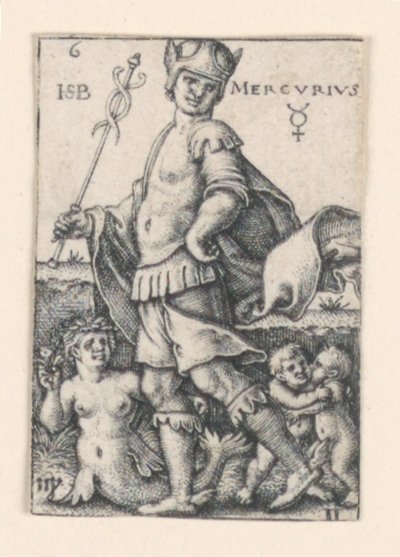 Mercúrio, de Os Sete Planetas de Hans Sebald Beham