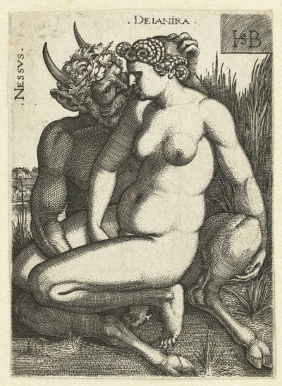 Nessus e Deïnira
Nessvs Deianira (título sobre o objecto) de Hans Sebald Beham