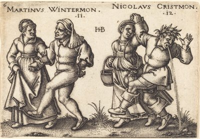 novembro e dezembro de Hans Sebald Beham
