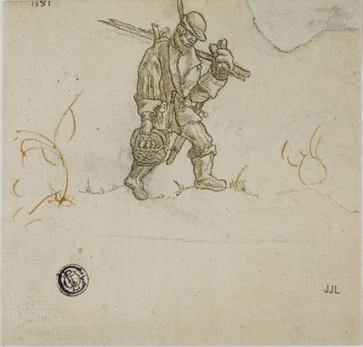 Balde de transporte de camponês de Hans Sebald Beham