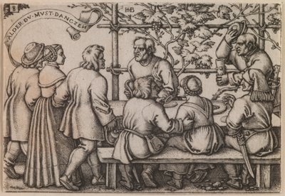 "Festa dos Camponeses" da série "A Festa dos Camponeses ou Os Doze Meses" de Hans Sebald Beham
