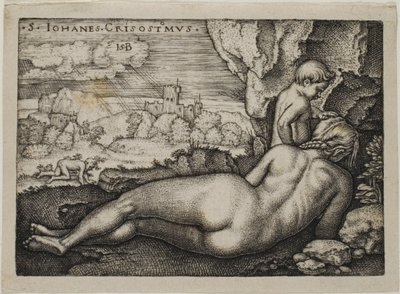 Penitência de São João Crisóstomo de Hans Sebald Beham
