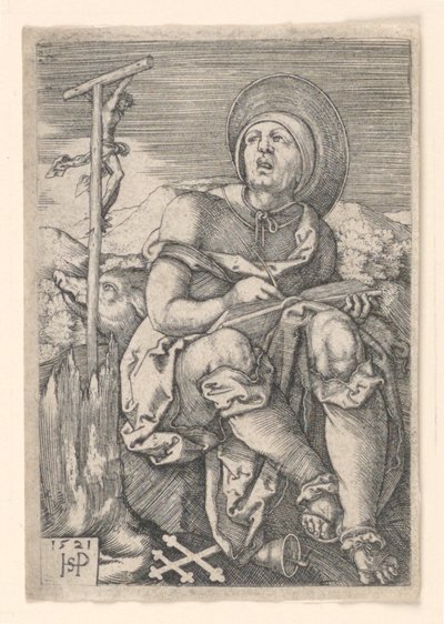 Santo Antônio, o Eremita de Hans Sebald Beham