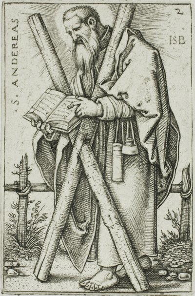 Santo André, placa 2 de Os Doze Apóstolos de Hans Sebald Beham
