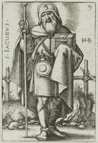 St. James Major, placa 9 de Os Doze Apóstolos de Hans Sebald Beham