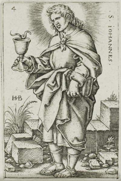 São João, placa 4 de Os Doze Apóstolos de Hans Sebald Beham