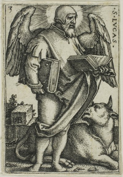 São Lucas, de Os Quatro Evangelistas de Hans Sebald Beham