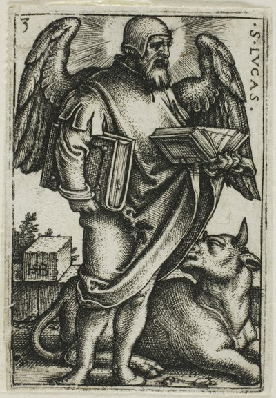 São Lucas, de Os Quatro Evangelistas de Hans Sebald Beham