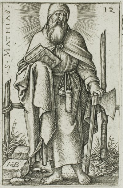 São Matias, placa 12 de Os Doze Apóstolos de Hans Sebald Beham