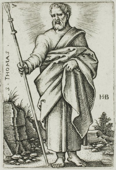 São Tomé, placa 7 de Os Doze Apóstolos de Hans Sebald Beham