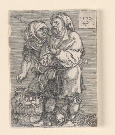 O vendedor de ovos de Hans Sebald Beham
