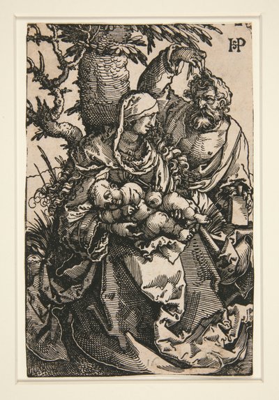 A Sagrada Família debaixo de uma árvore de Hans Sebald Beham