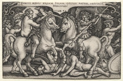 Hércules raptando Iole de Hans Sebald Beham