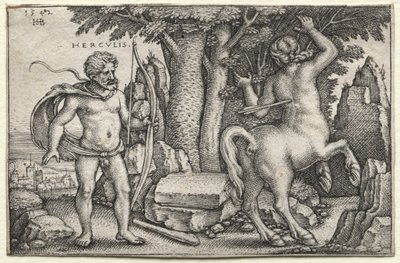 Hércules e Nessus de Hans Sebald Beham